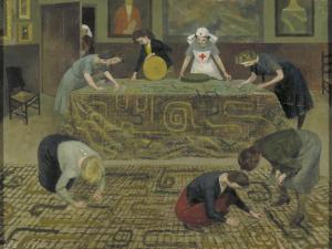 Camouflage net making_UK_1941_EMDunbar_cc