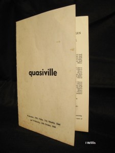 Camden Theatre Group Programme Quasiville 1960
