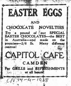 Advertisement Camden News 14 April 1938