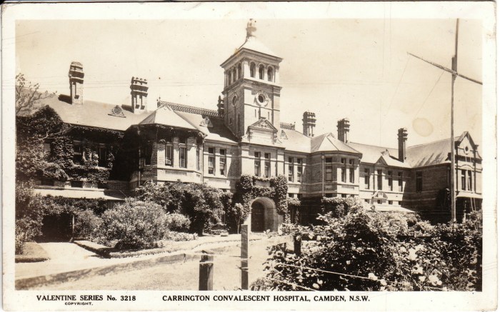 Carrington Convalescent Hospital, Camden, NSW. (Valentine)