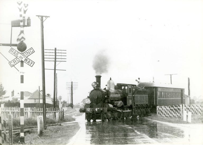 Pansy Camden train crossing Hume Hwy L Manny Camden Images
