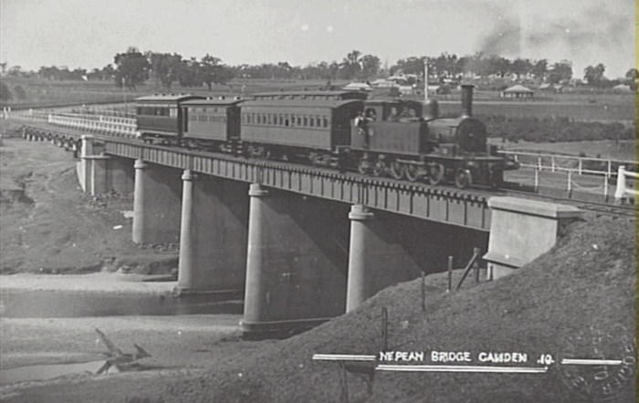 Pansy Nepean River Bridge 1900 Postcard Camden Images