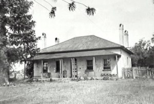 Leumeah House originally built by John Warby on his grant of Leumeah in 1820s. (Campbelltown Library)