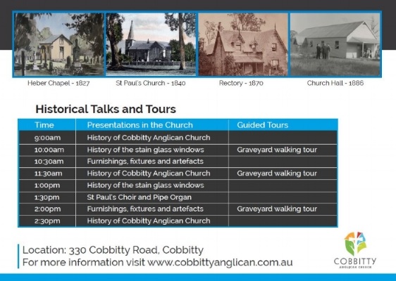 Cobbitty Ch 190 Anniv Activites 2017