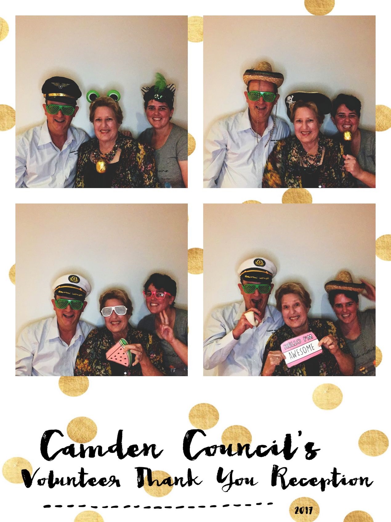Camden Volunteers Night PhotoBooth 2017.