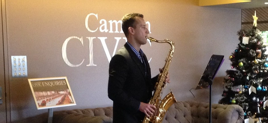 Camden Volunteers Night Will Saxophone 2017.