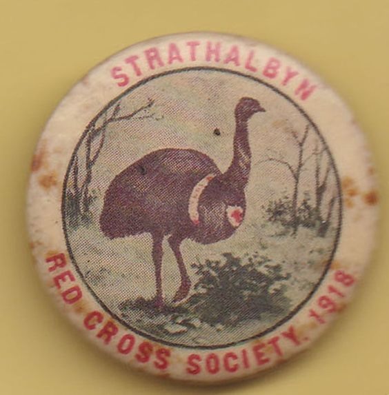 Red Cross Australia Day 1918 fundraising emu Pinterest