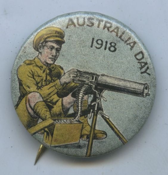 Red Cross Australia Day 1918 fundraising Vickers Machine Gun Pinterest