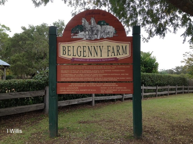 Camden Belgenny Farm 2018 sign