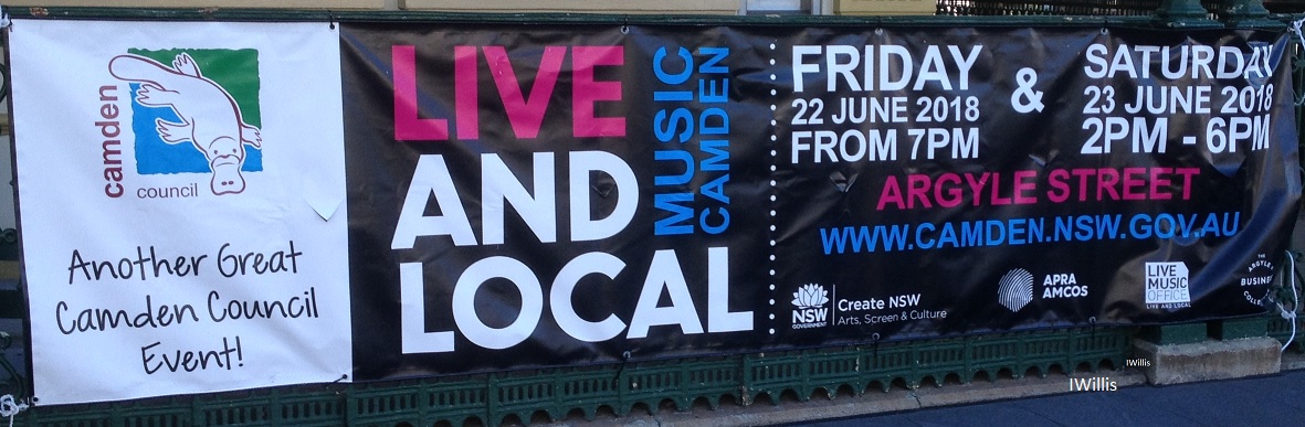 Camden Live & Local 2018 Signage