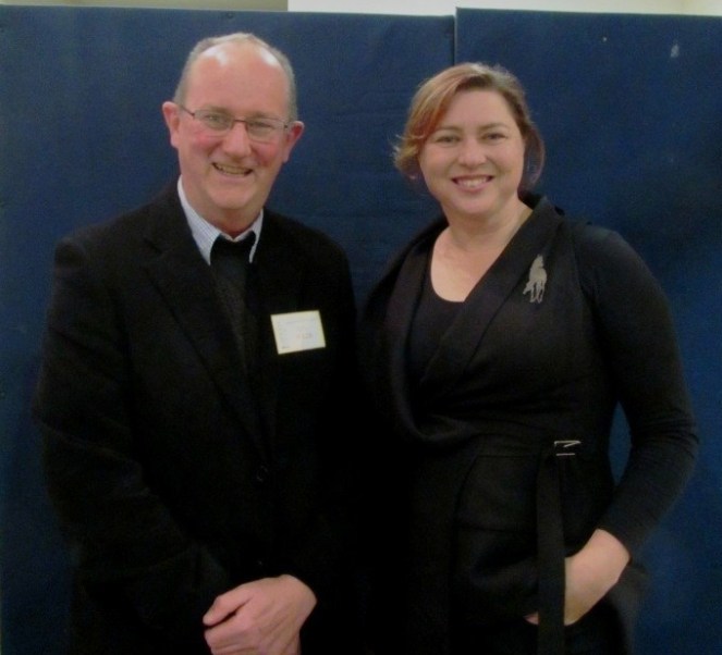 Camden Museum MSTucker BookLaunch President Ian Willis with Michelle 2018Jun13 Lee Statton