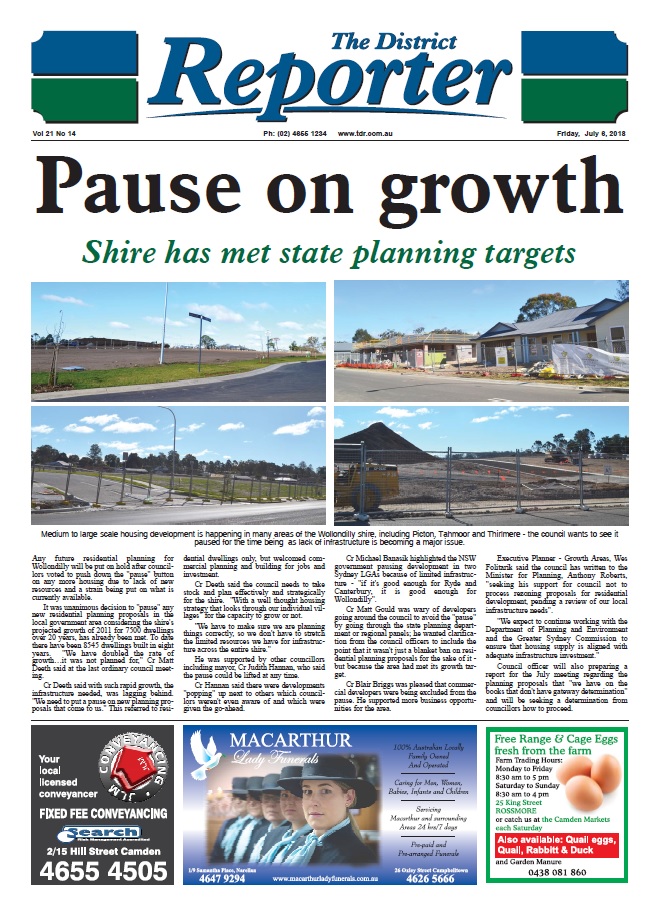 Newspaper TDR 2018July6 Cover