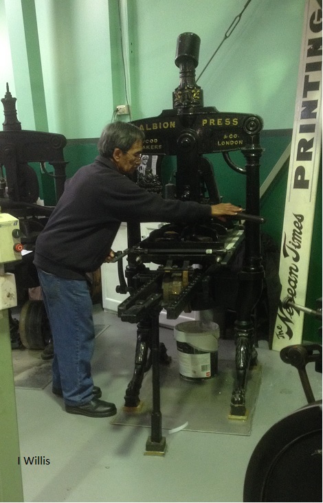 Penrith Museum of Printing Albion Hand Press 2018