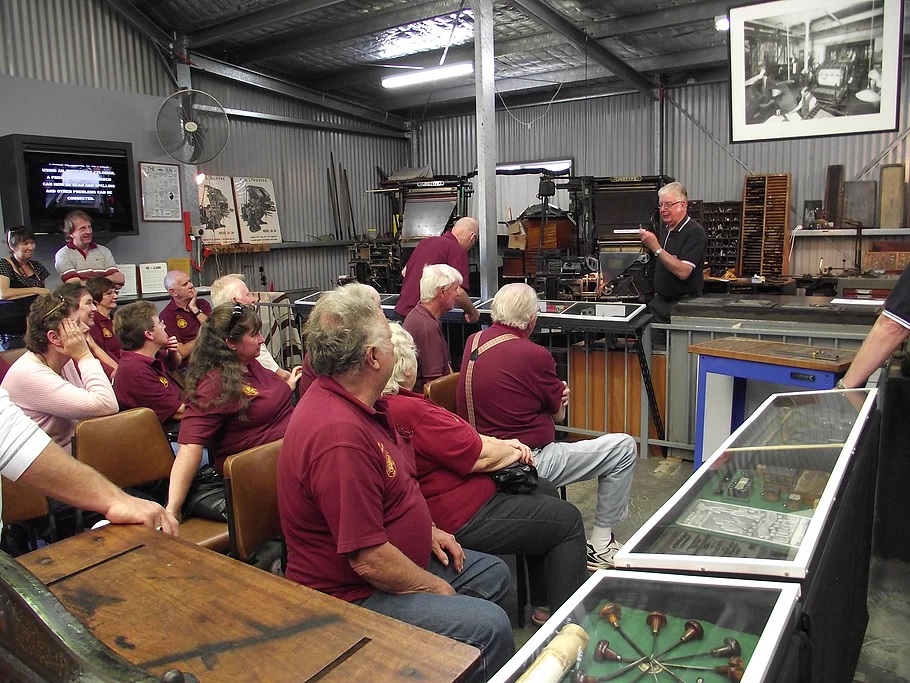 Penrith Museum of Printing Tour group 2017