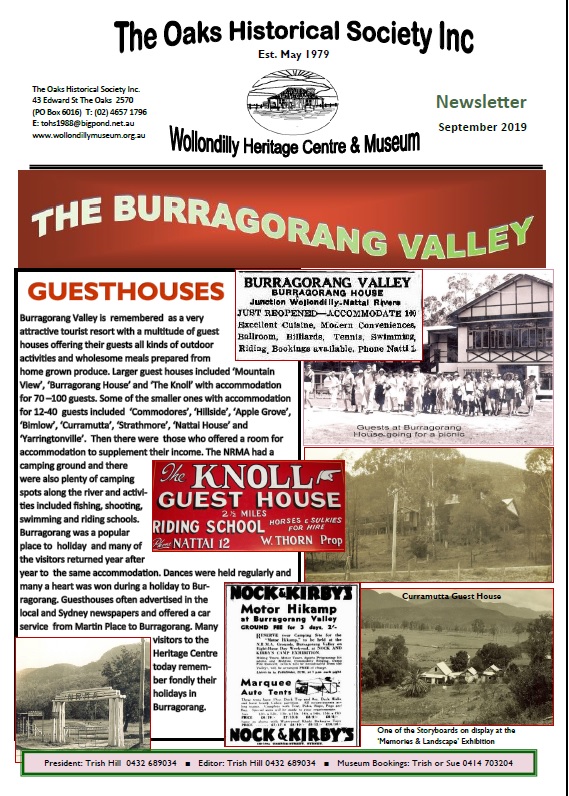 The Oaks Newsletter Cover 2019Sept