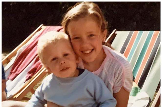 Airds Fiona Woods and brother